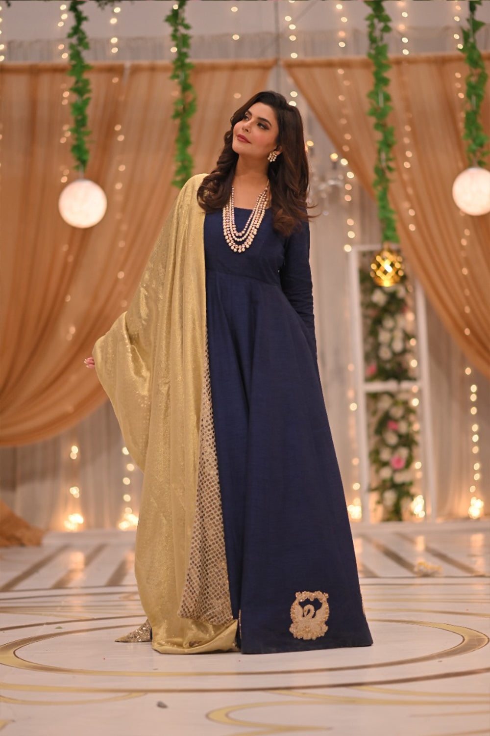 Nida yasir 2025 maxi dress